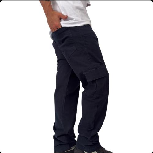 Pantalóncargo  Gabardina Marino