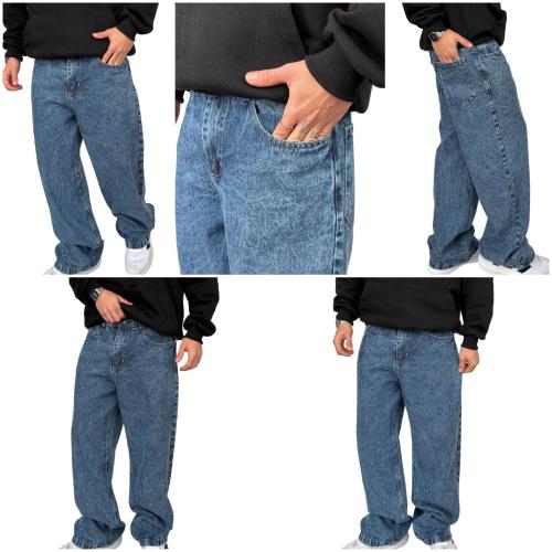 Pantalón Bagui Aznevado - Miniatura 2