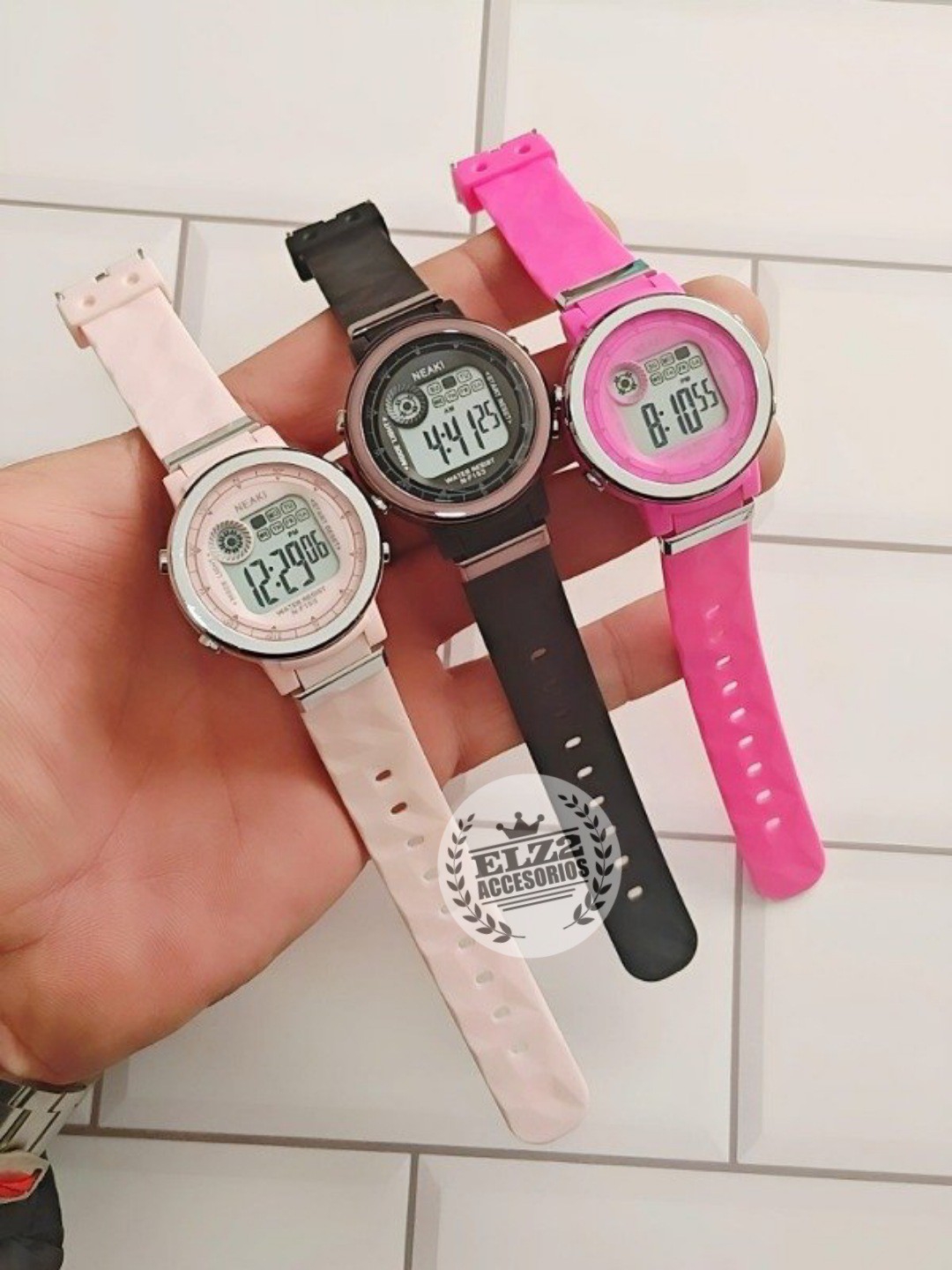 Reloj Deportivo Resistente al Agua con Cronometro y Luz Redondo - Imagen 1