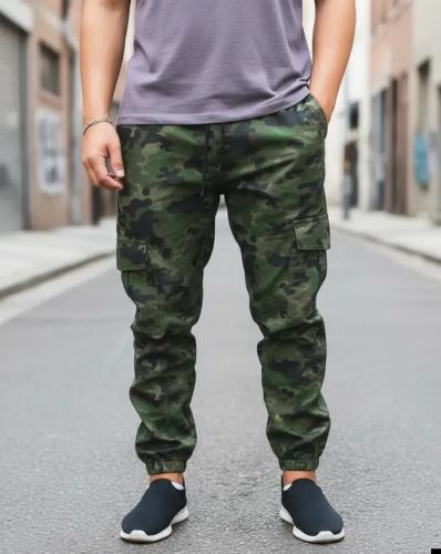 Pantalon Jogger Cargo Camuflado