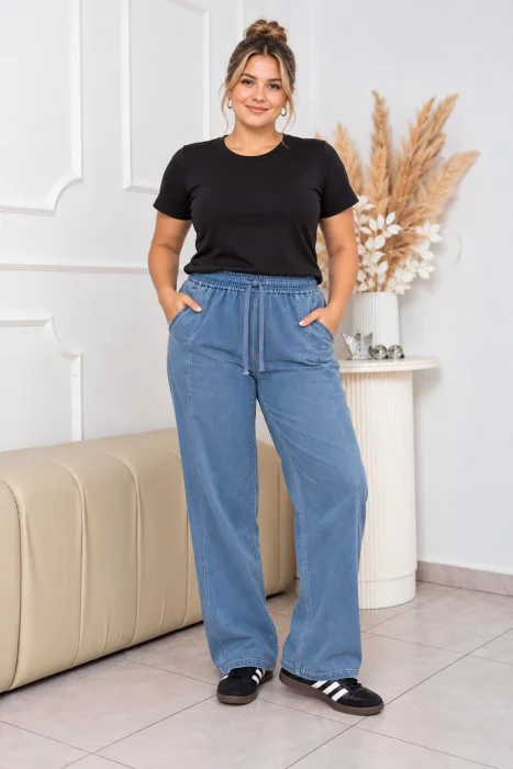 Semi Jeans Palazo Cargo Importado