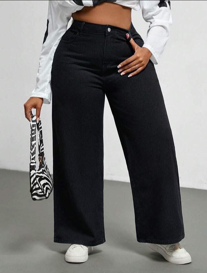 Wide Leg Jeans Especiales Dama Pantalón Ancho Denim Grandes Mujer Hotsale Mayoristas - Imagen 4