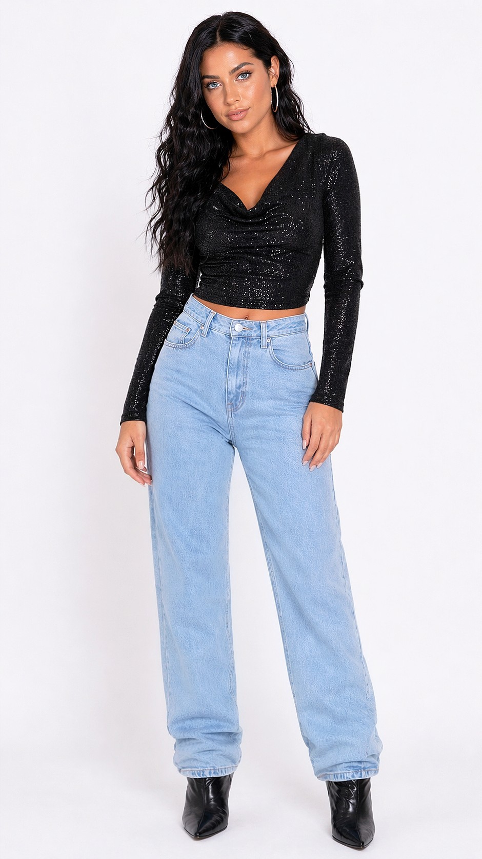 Jeans Mom Dama Pantalón Ancho Denim Clasicos Moda 2000's Mujer Mayoristas - Imagen 5