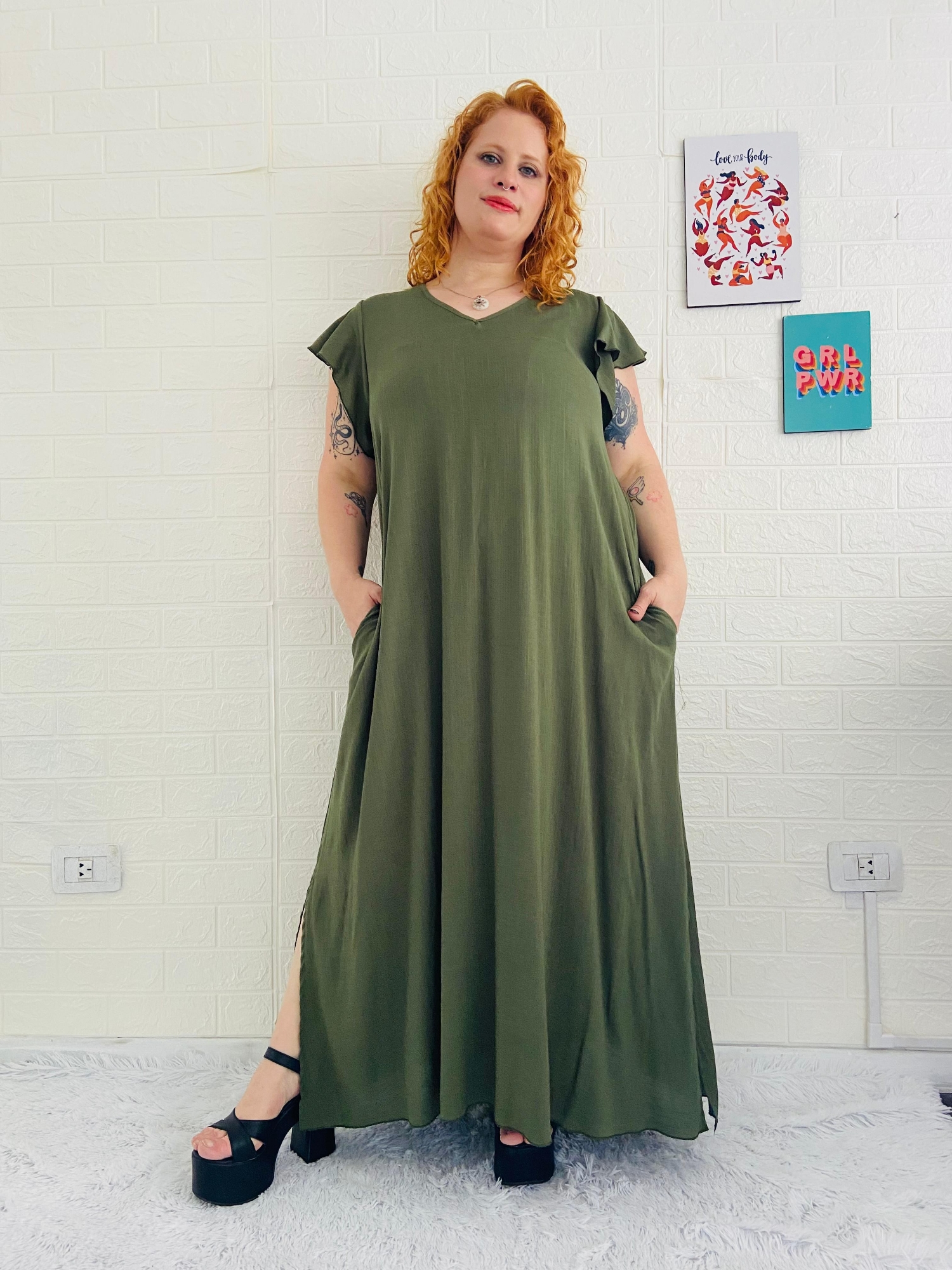 Vestido de Lino Expandex Elastizado - Imagen 2