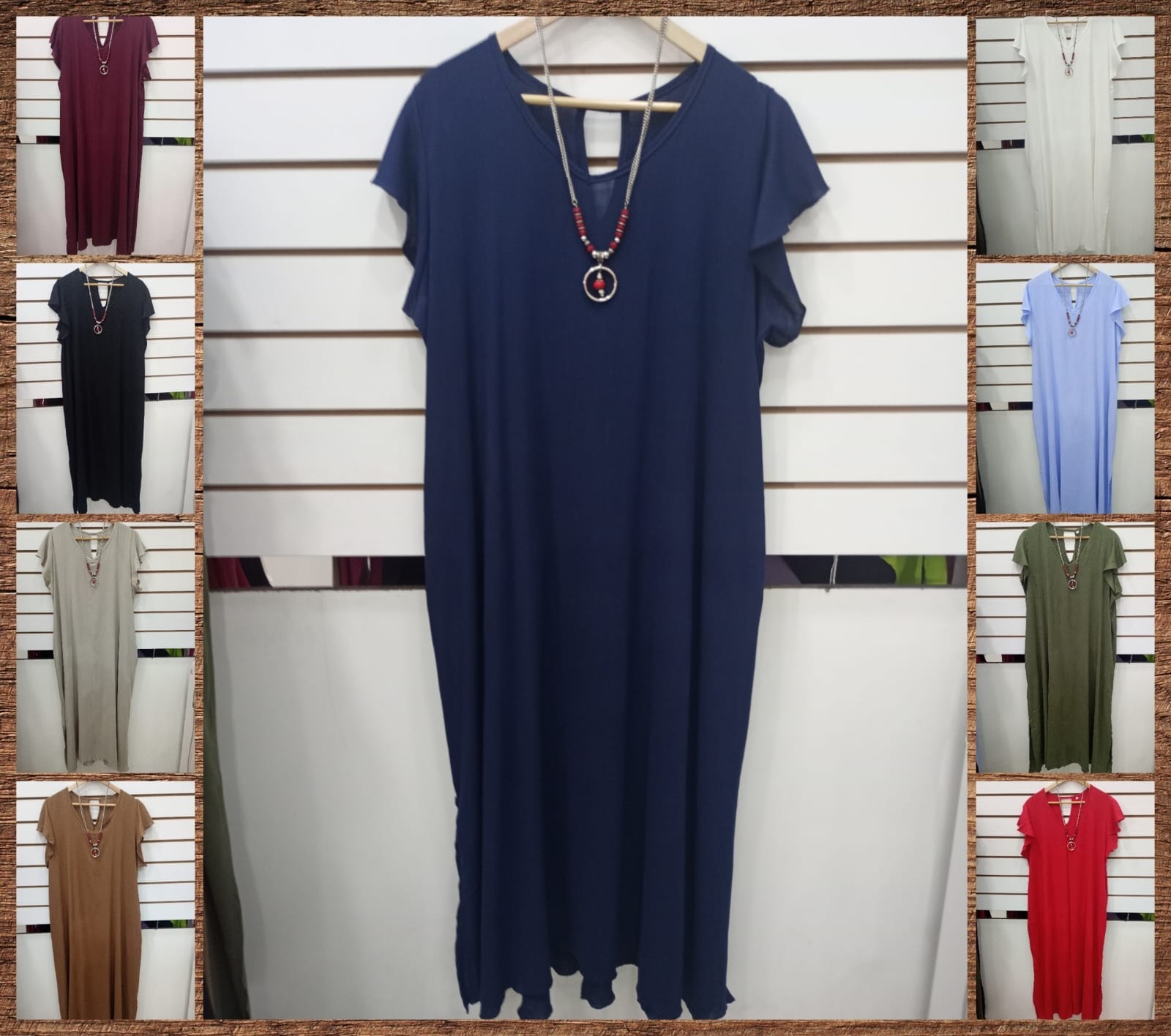 Vestido de Lino Expandex Elastizado - Imagen 3