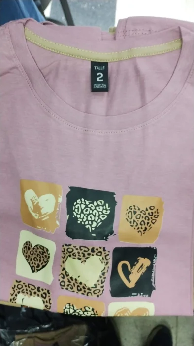 Algodón Peinado Remeras Dama Estampadas Talles Grandes