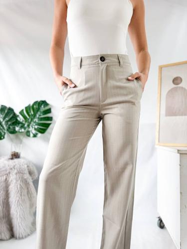 Pantalon Recto Sastrero con Rayas - Miniatura 2