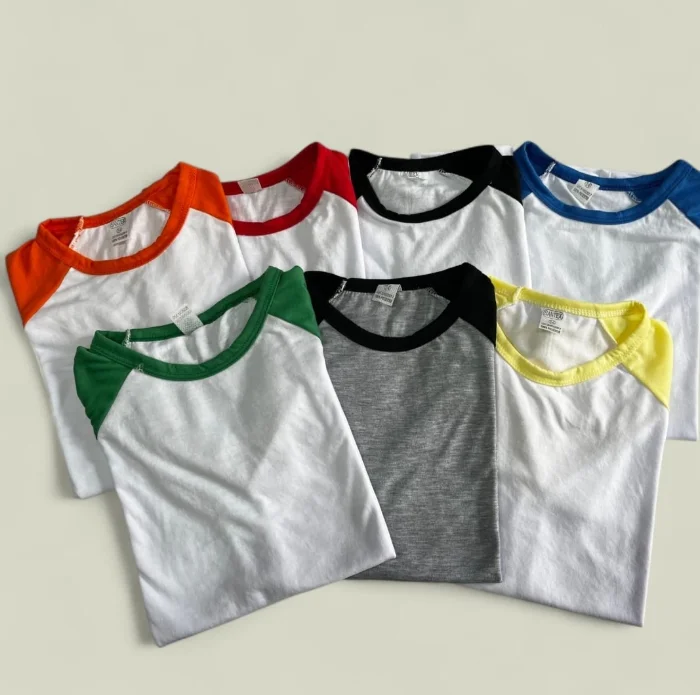 Remeras Manga Rangla  de Niños para Sublimar