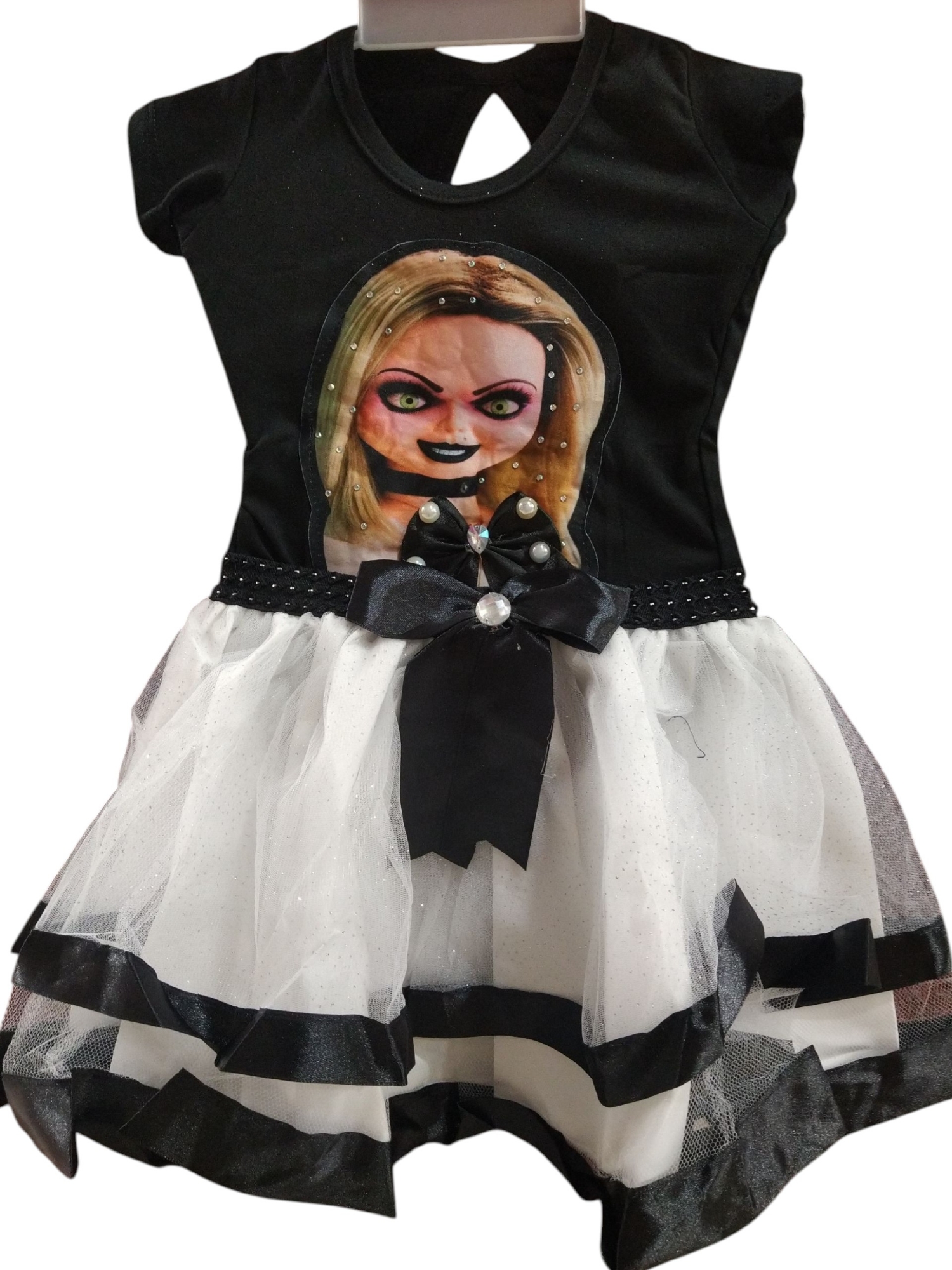 Disfraz de Harley Quinn,novia de Chucky,merlina - Imagen 2