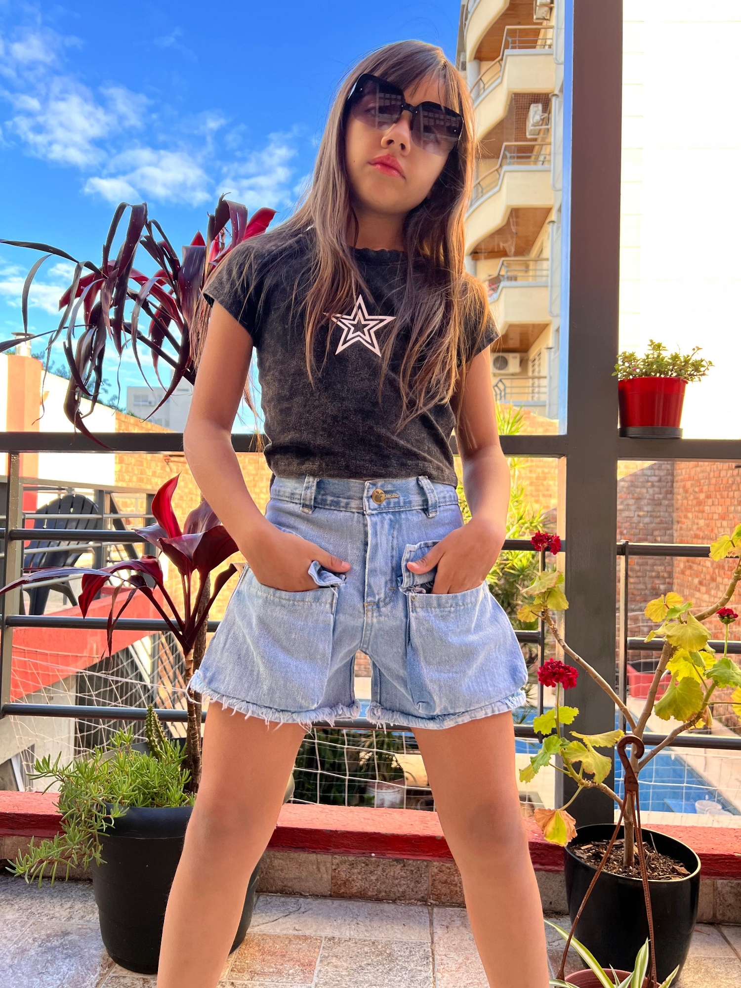 Short Celeste B/delantero Nena - Imagen 5