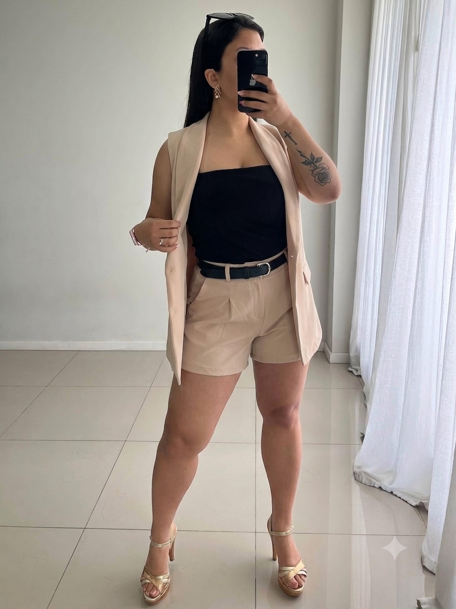 Conjunto Sastrero Chaleco y Short - Imagen 3