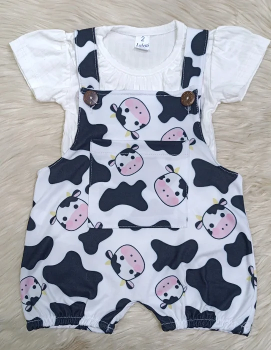 Conjunto Jardinera Estampada