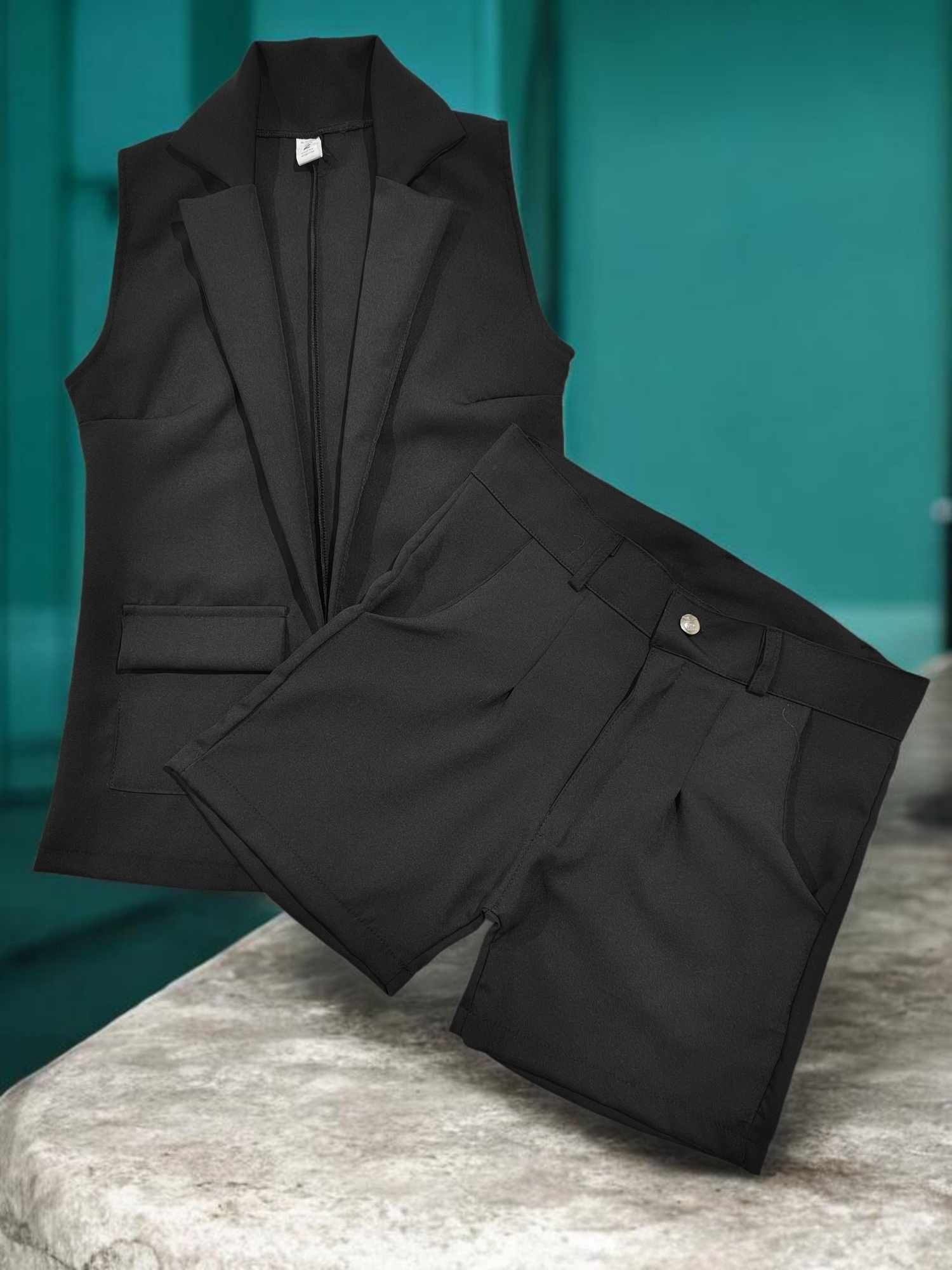 Blazer Chaleco y Short Sastrero Disponibles - Imagen 2