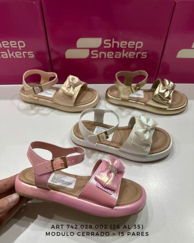 Sandalias de Fiesta para Nena Sheep Calidad Importado Art   742.028 (26 al 35) - Miniatura 2