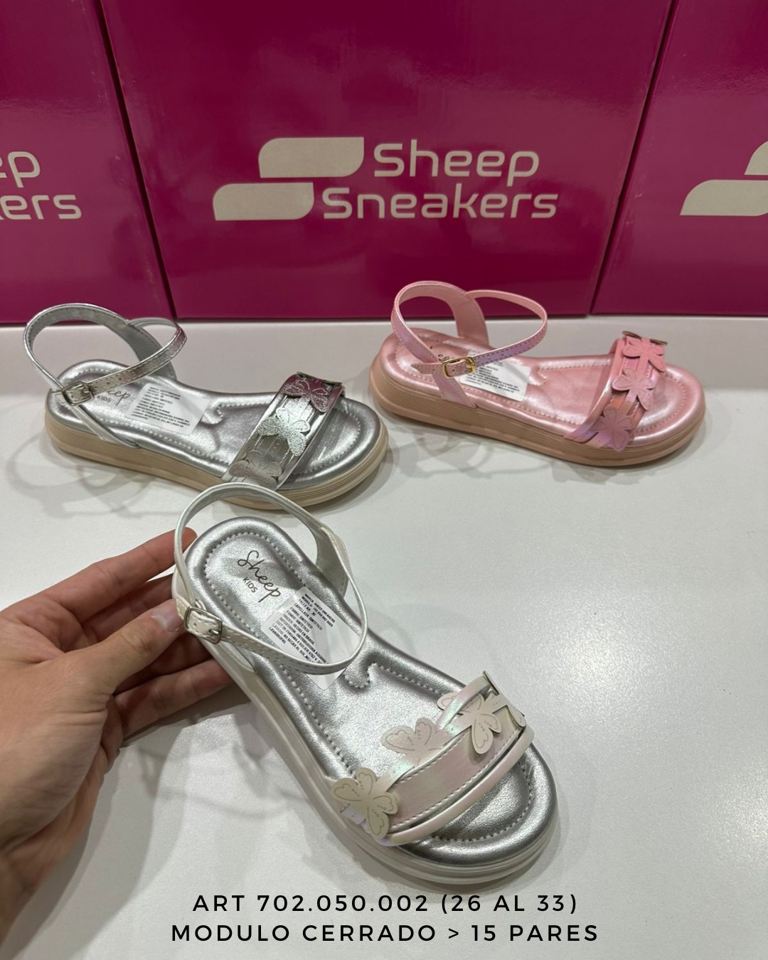 Sandalias de Fiesta para Nena Sheep Calidad Importado Art   702.050 (26 al 33) - 702.050.jpg