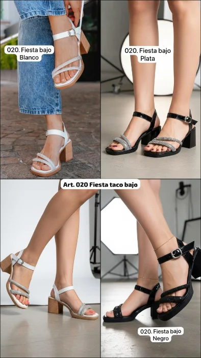Sandalias Clásicas con Brillo
