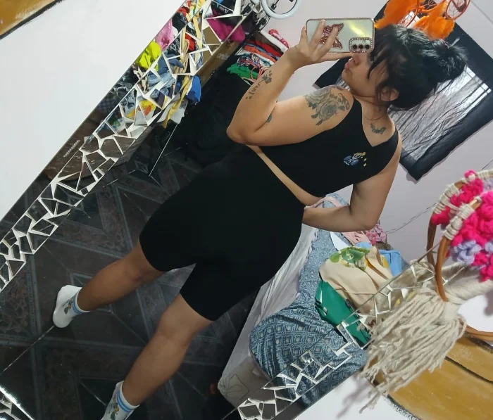 Conjunto de 3 Piezas las Súper Poderosas Top+ Biker+ Medias