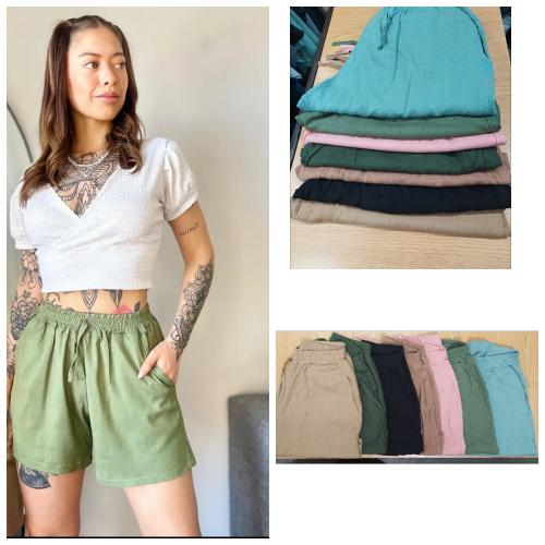Short Lino con Espandex  T1 Alt6