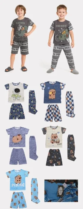 Pijamas de 3 Piezas  Nena y Nene