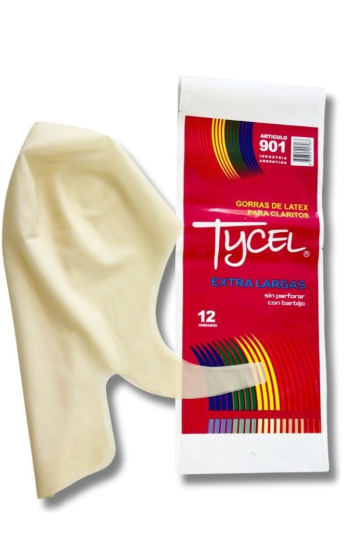 Nuevos! Tycel Nuca Extra Larga 12 Gorros para Mechas Claritos Reflejos Peluquería - Imagen 1