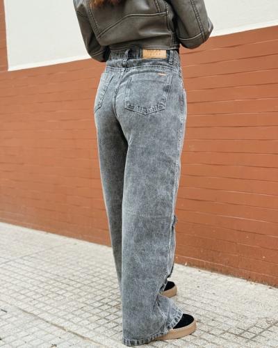 Charlotte- Baggy Cuxxa de Dama Gris Nevado Deflecado - Miniatura 2