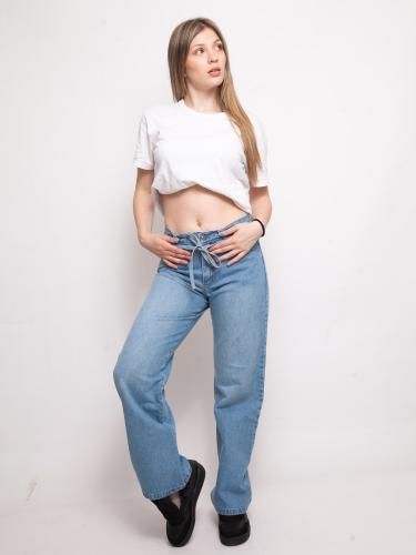 Jean Baggy Moño Cintura Ajustable - Miniatura 5