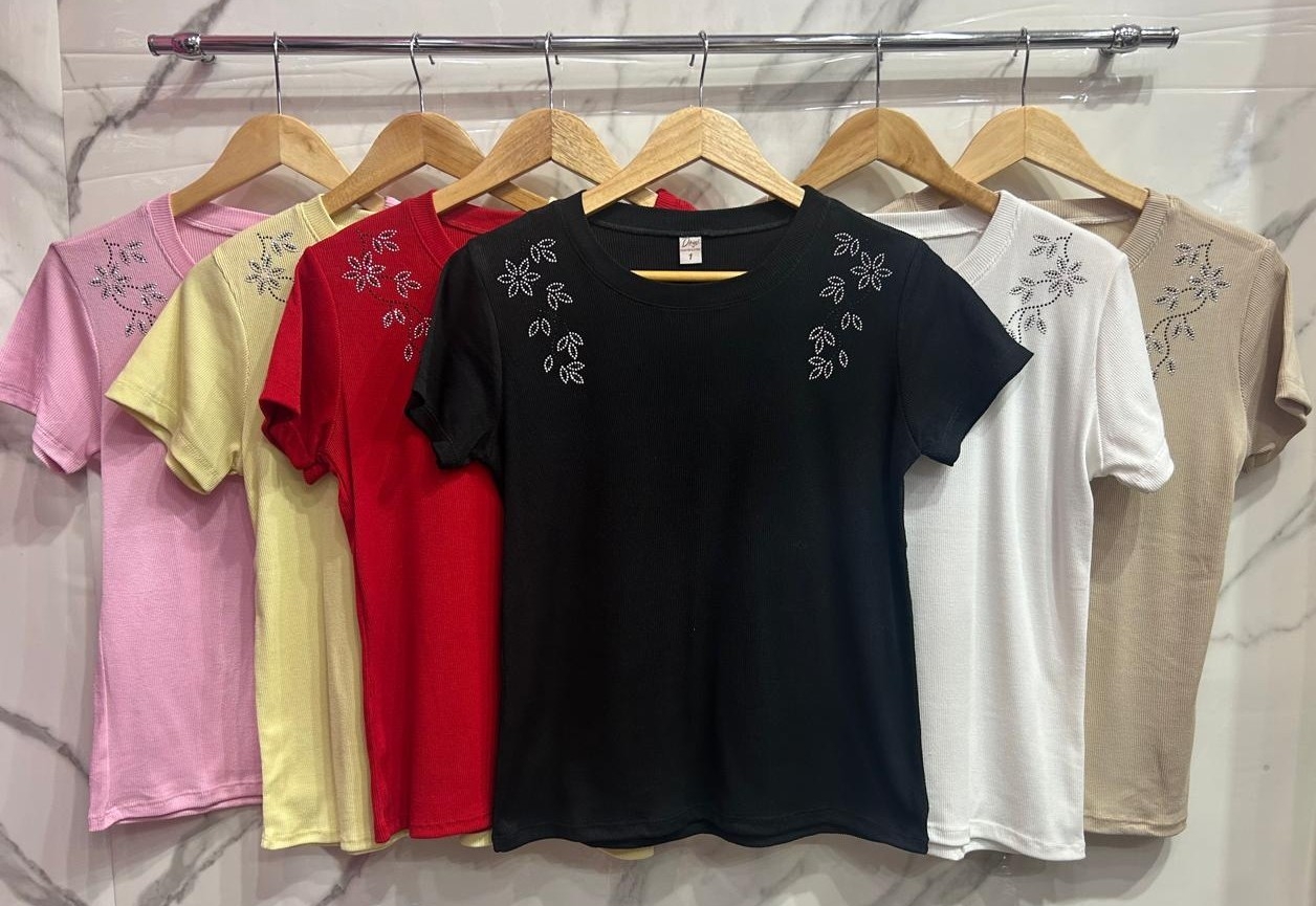 Remera  Basica Morley ((flor Brillo)) - Imagen 2