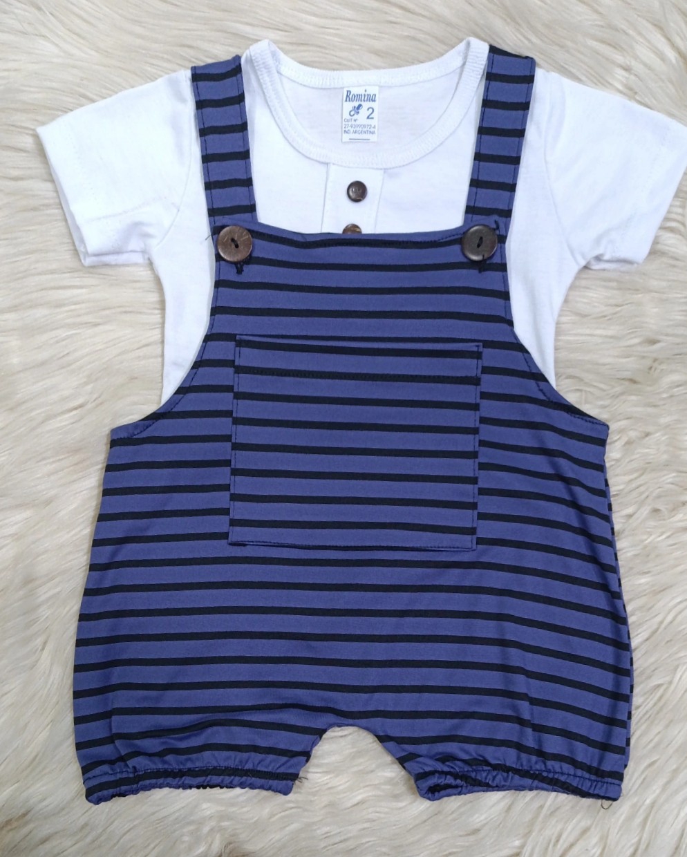 Conjunto Jardinera Rayada - Imagen 3
