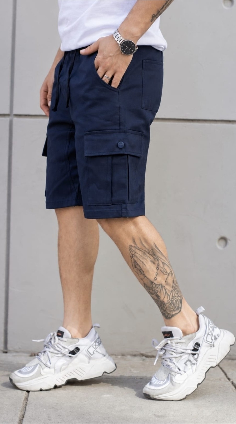 Bermuda Cargo Gabardina - Imagen 3