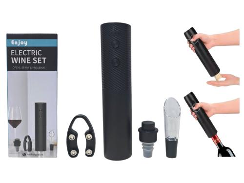 Sacacorcho Vino Electrico 6 Pcs Recargable (gn-0123)