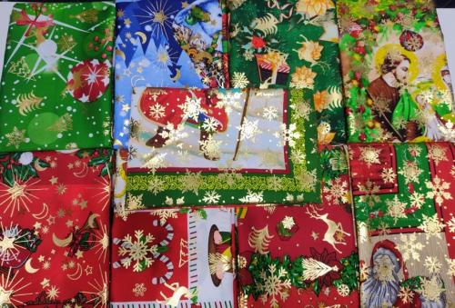 Mantel Navideño Tropical Brillo
