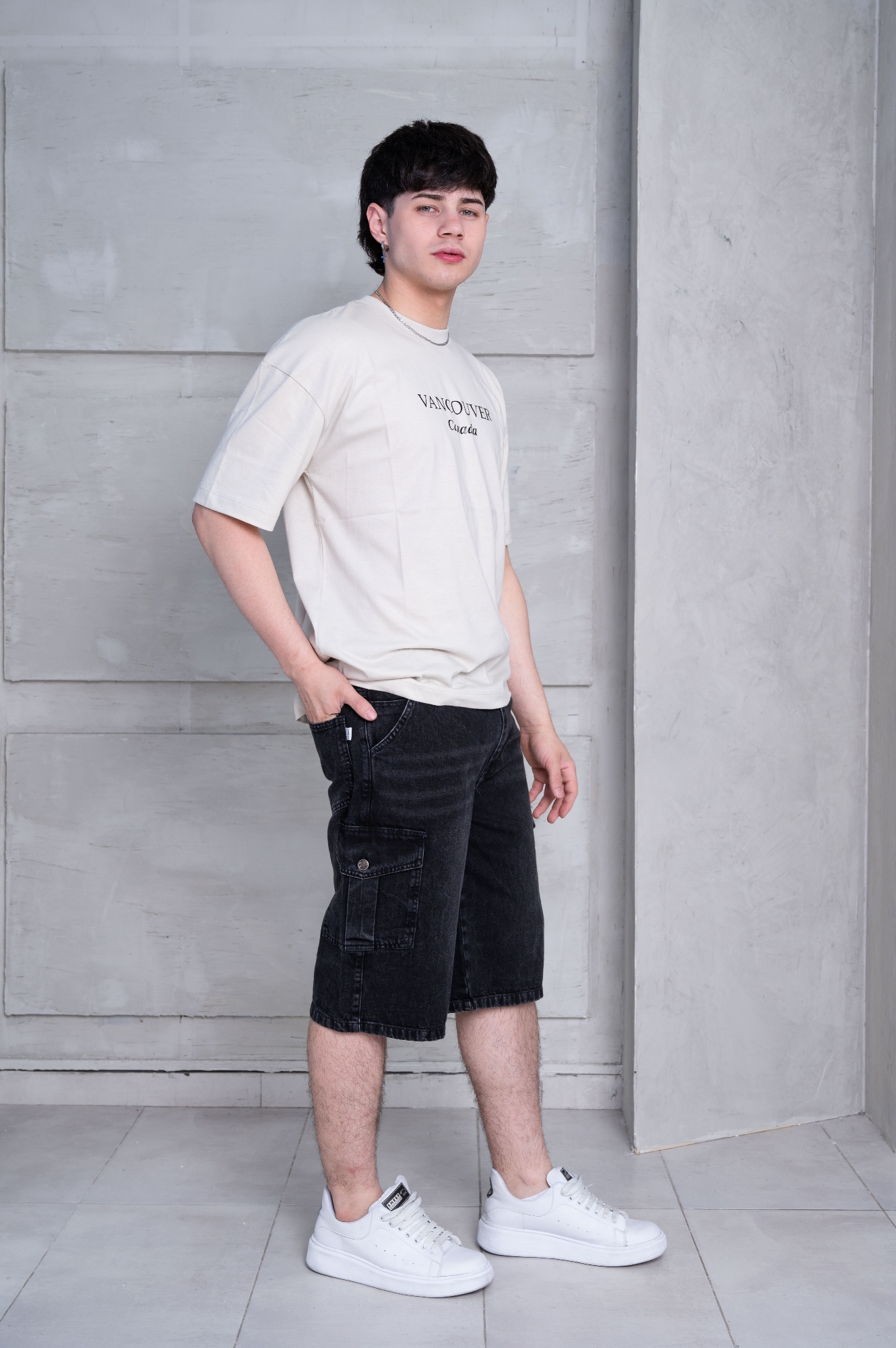 Bermuda Cargo Jeans - Imagen 2