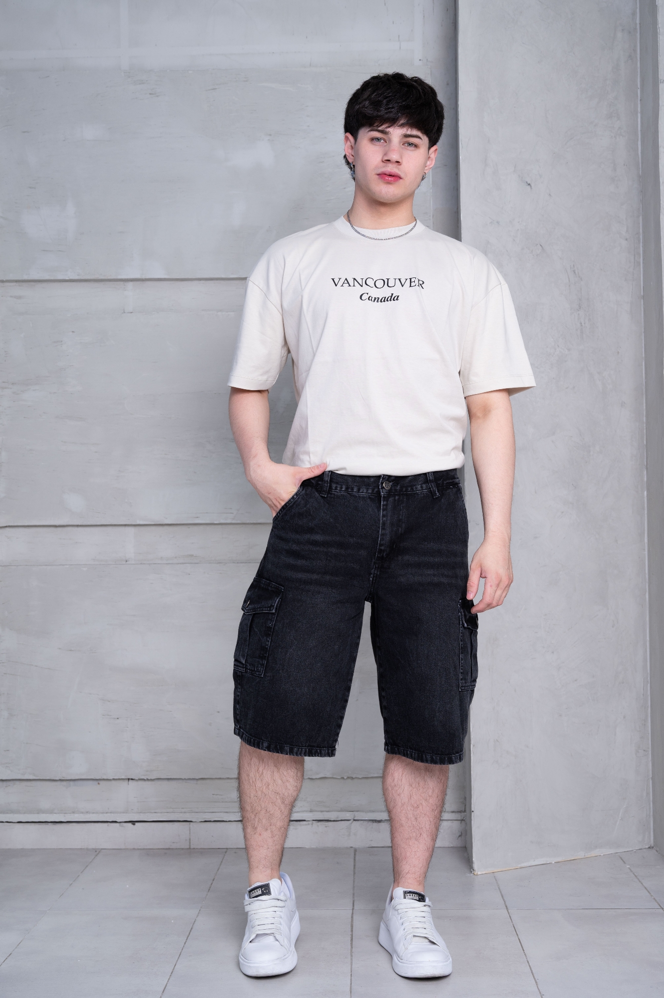 Bermuda Cargo Jeans - Imagen 4