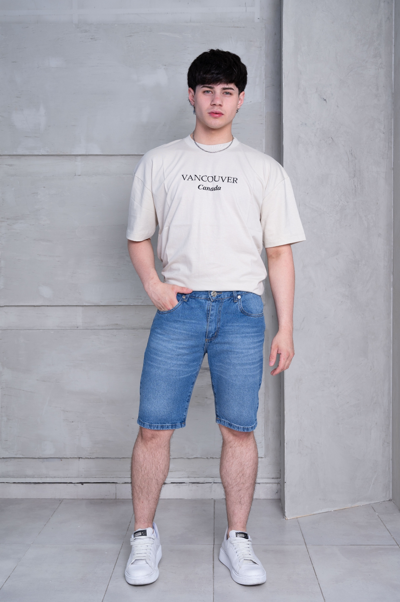 Bermuda Jeans Localizado - Imagen 3