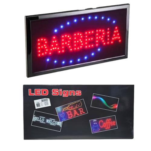 Cartel Luminoso Barberia Onica (oa-il577) - Miniatura 1