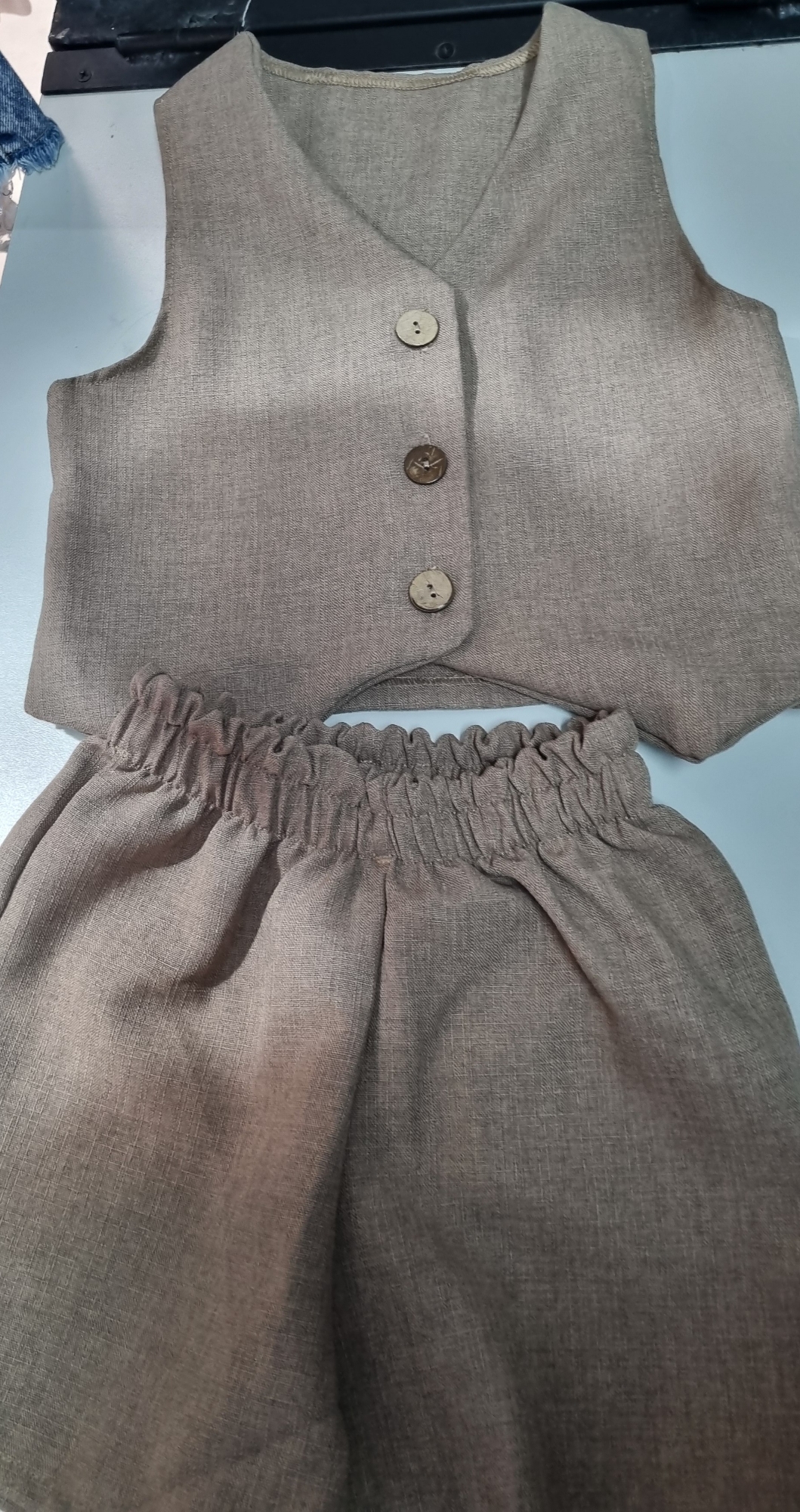 Conjunto Nena de Lino Sastrero  4 al 16 - Imagen 3