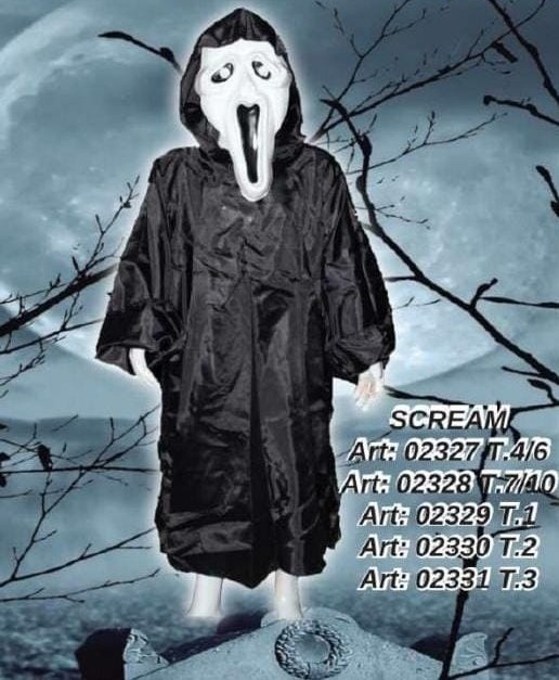 Disfraz de Scream + Máscara Adulto - Imagen 2