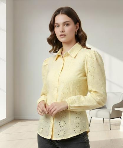 Camisa de Broderi Manga Princesa