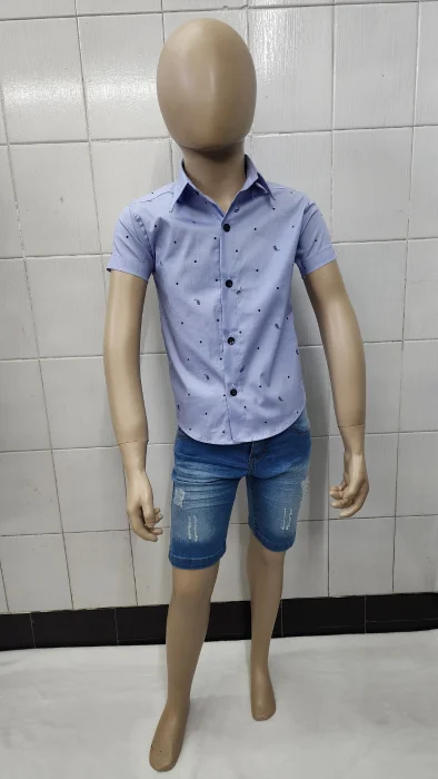 Camisas Elastizada Importado de Ñiños con Cuello
