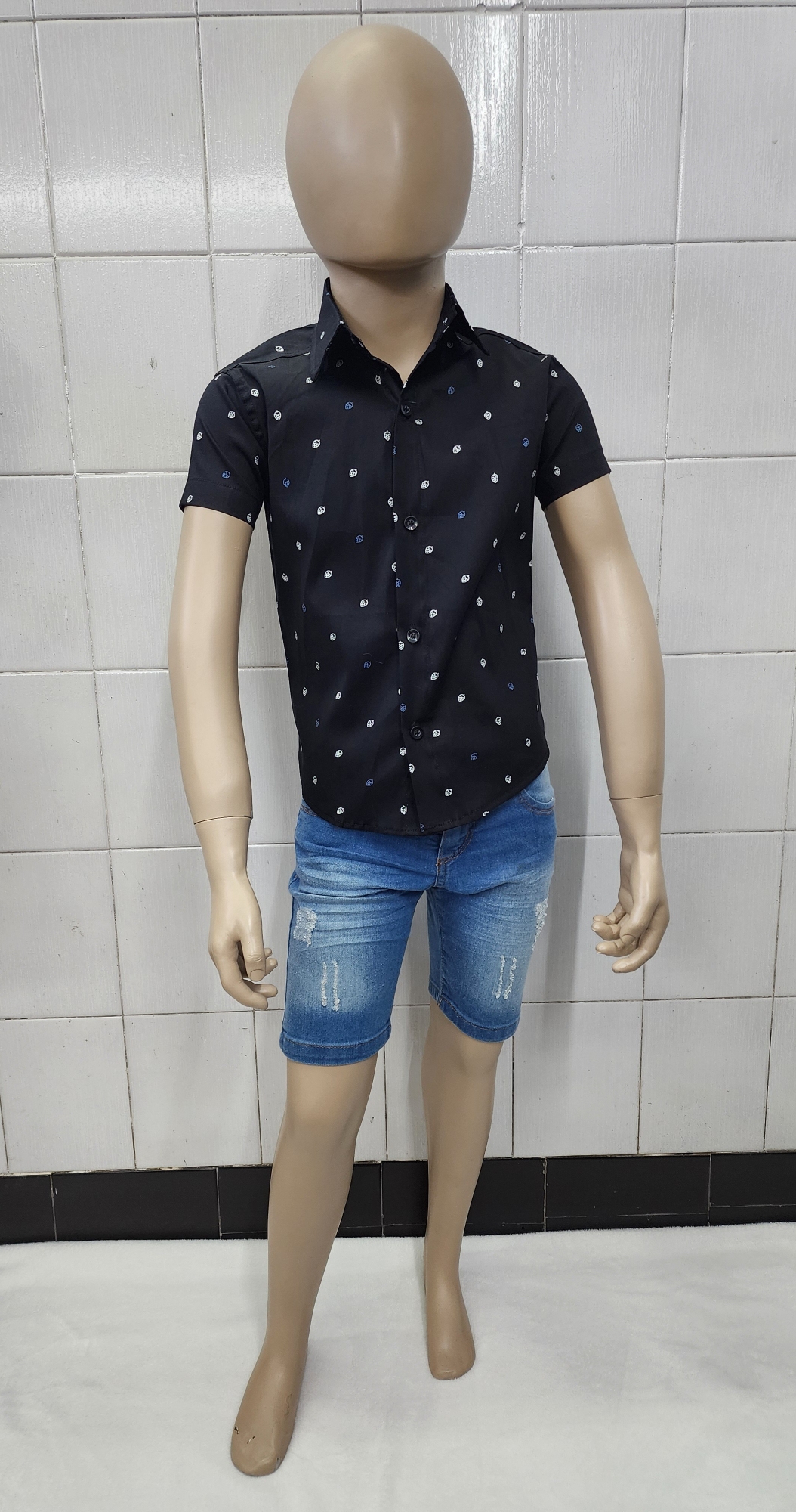 Camisas Elastizada Importado de Ñiños con Cuello - Imagen 3