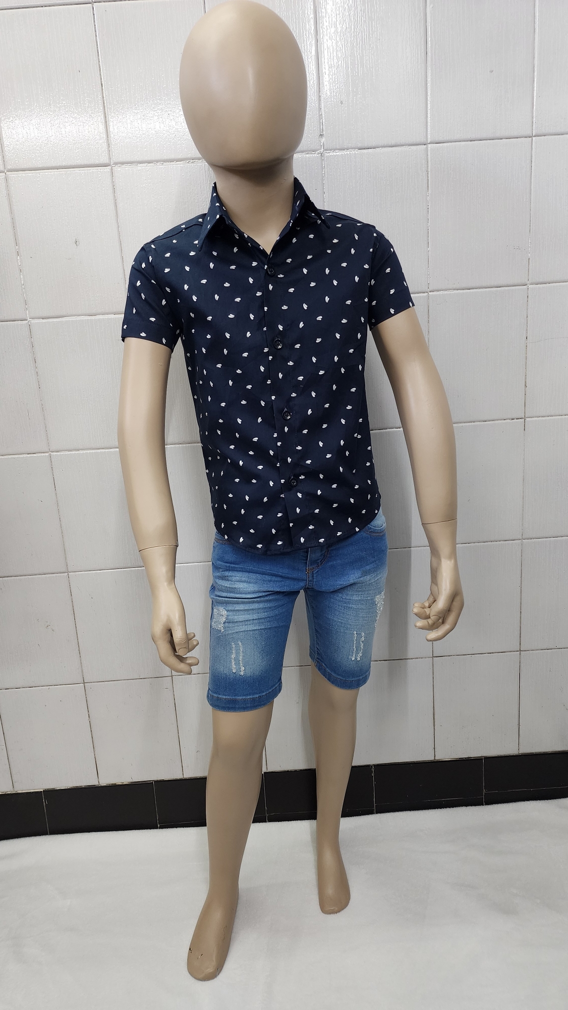 Camisas Elastizada Importado de Ñiños con Cuello - Imagen 5