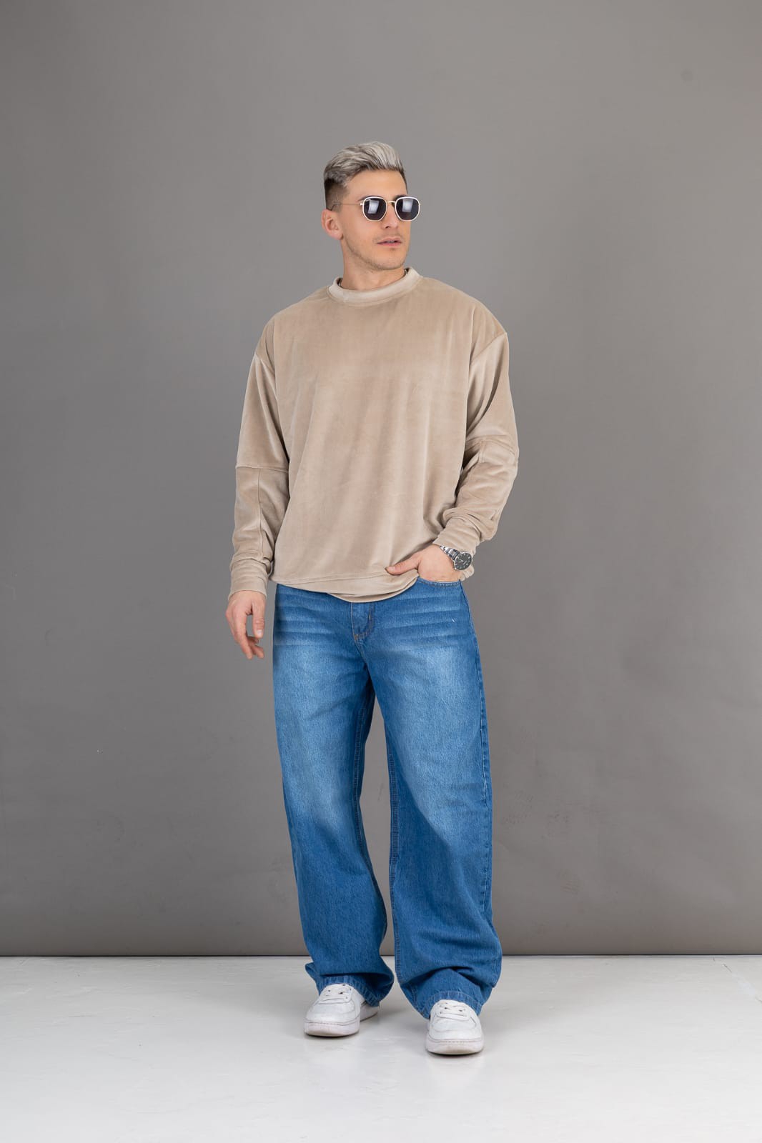 Baggy Azul Localizado Bigotes - Imagen 4