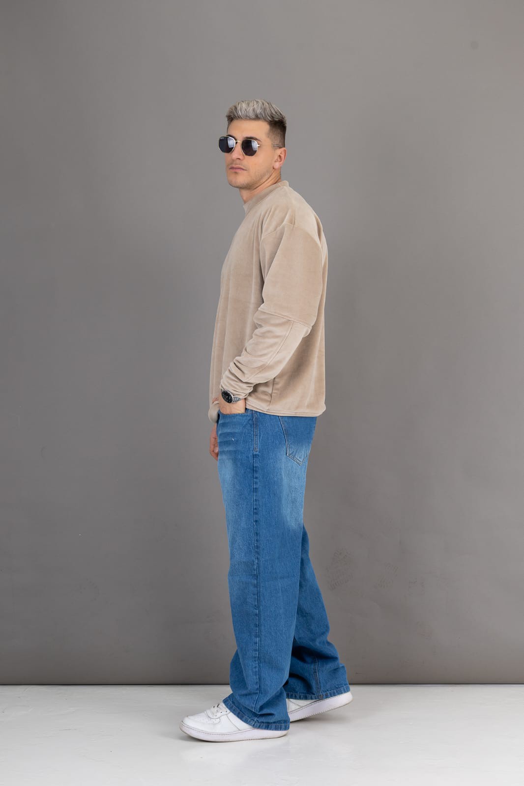 Baggy Azul Localizado Bigotes - Imagen 6