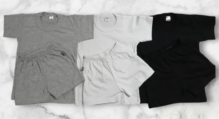 Remera y Short Algodón Liso