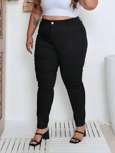Jeans Chupin Grande Mujer Pantalones Skinny Ajustados Especial Dama Promos Mayoristas - Miniatura 1