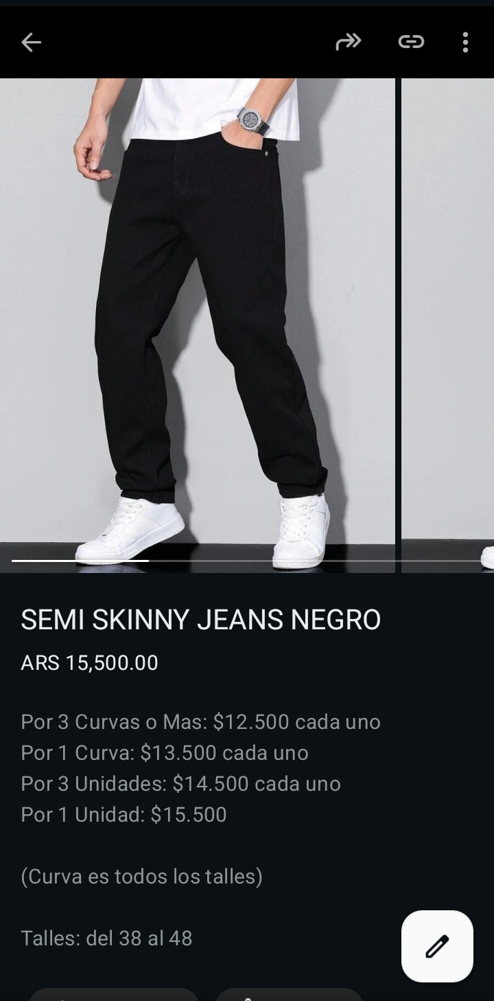 Semi Skinny Jeans Hombre Pantalon Recto Denim Caballero Moda Pinterest 2000's - Imagen 2