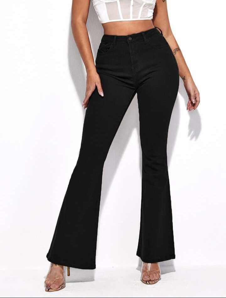 Jeans Oxford Clásico Dama Pantalones Anchos Skinny Denim Moda 2000's Pinterest Mujer - Imagen 1
