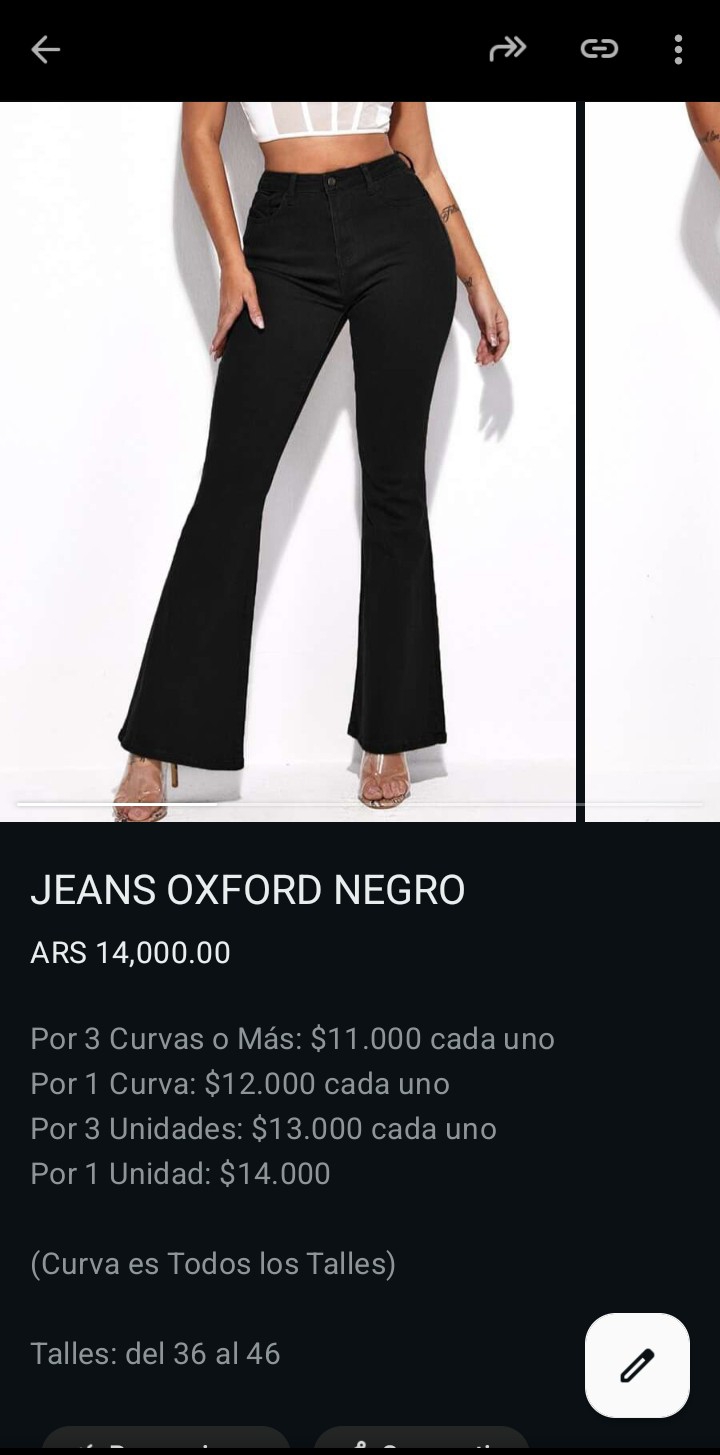 Jeans Oxford Clásico Dama Pantalones Anchos Skinny Denim Moda 2000's Pinterest Mujer - Imagen 3