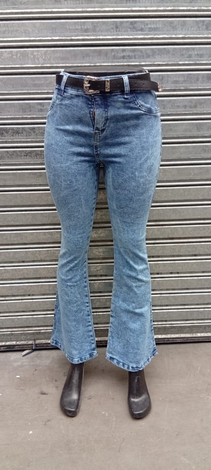 Jeans Oxford Clásico Dama Pantalones Anchos Skinny Denim Moda 2000's Pinterest Mujer - Imagen 4