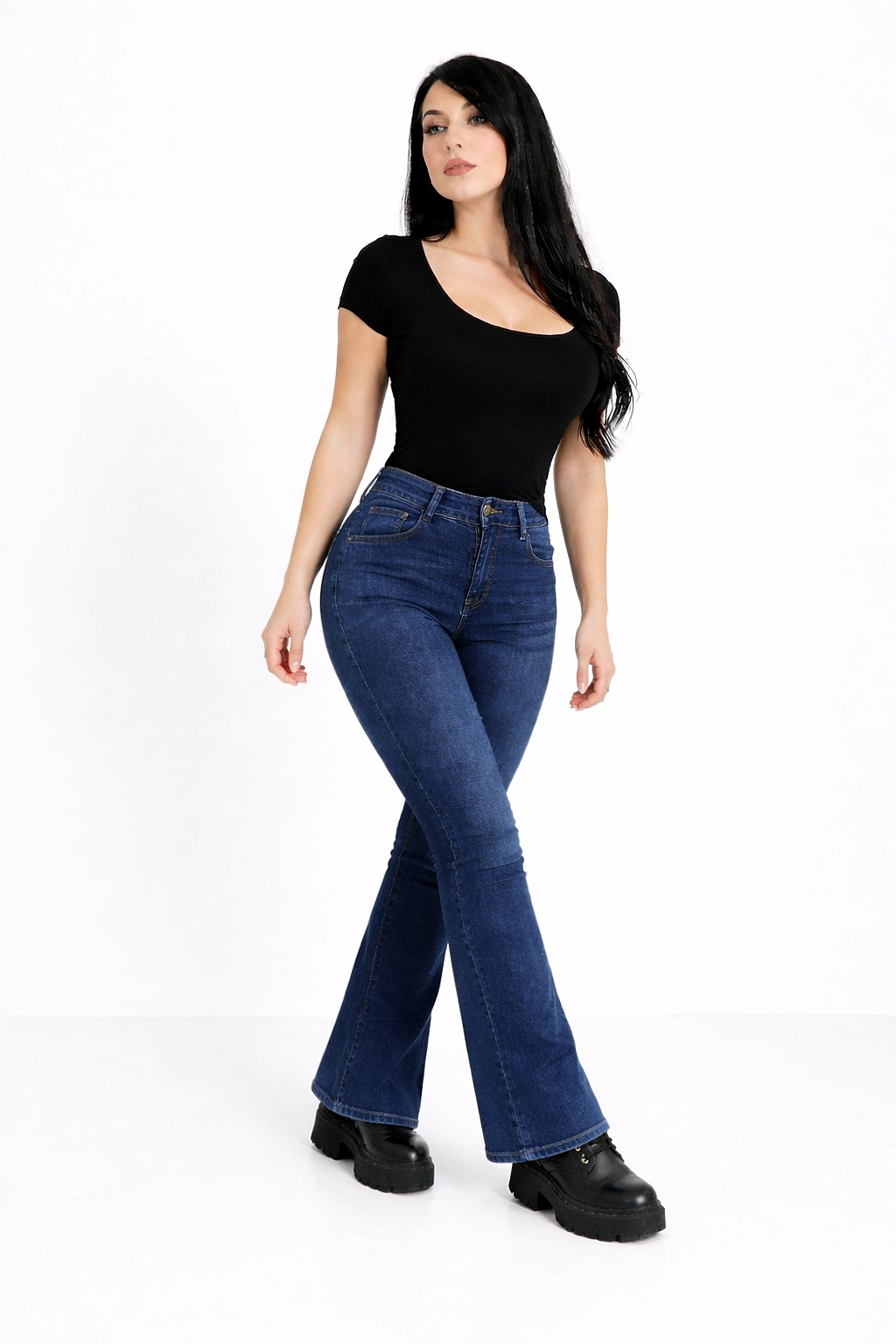 Jeans Oxford Clásico Dama Pantalones Anchos Skinny Denim Moda 2000's Pinterest Mujer - Imagen 7